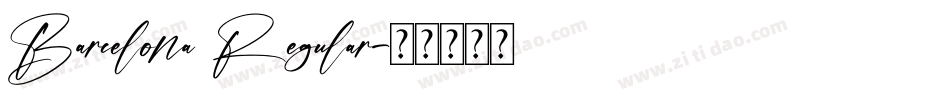 Barcelona Regular字体转换